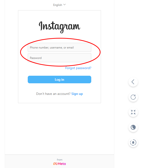 صفحه اینستاگرام اختصاصی افزونه
