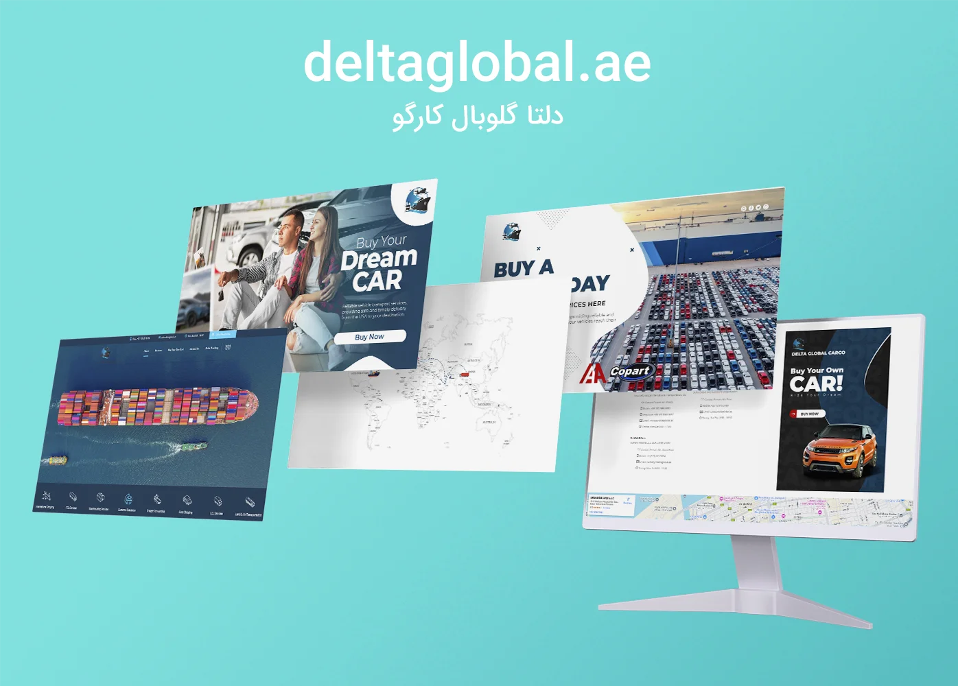 طراحی سایت دلتا گلوبال کارگو