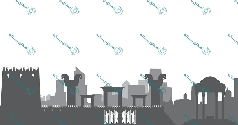 وکتور لایه باز طرح شهر شیراز