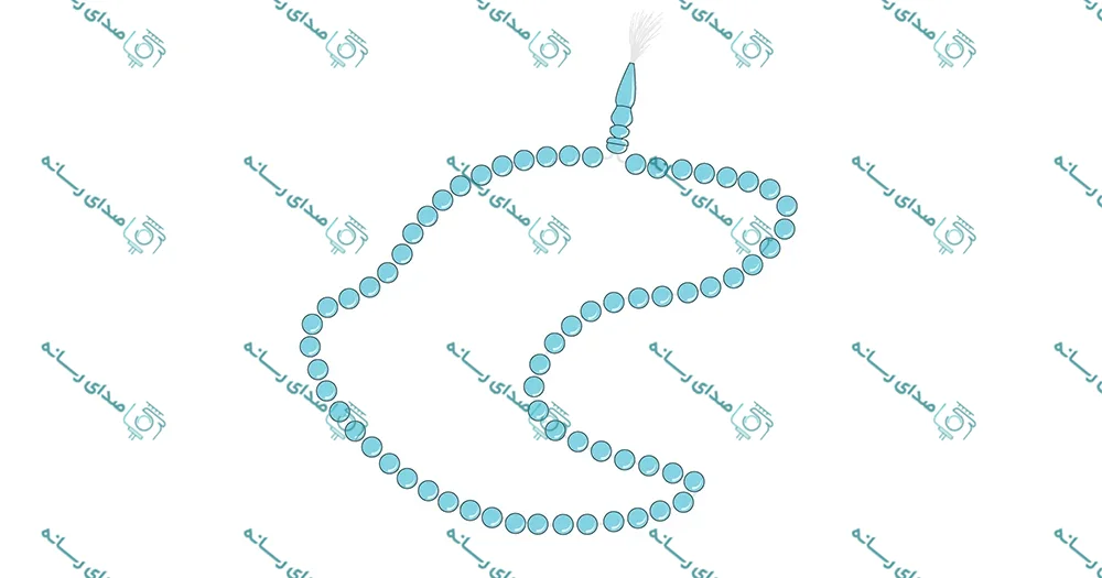 وکتور لایه باز طرح تسبیح