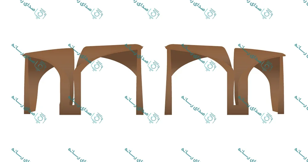 وکتور لایه باز سردر دانشگاه تهران