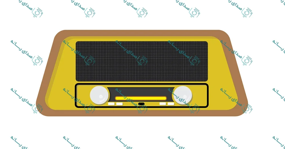 وکتور لایه باز طرح رادیو قدیمی
